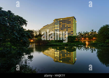 Taipei, 25 dic.: Twilight vista di Songshan culturali e creative Park sul dicembre 25, 2016 a Taipei Foto Stock