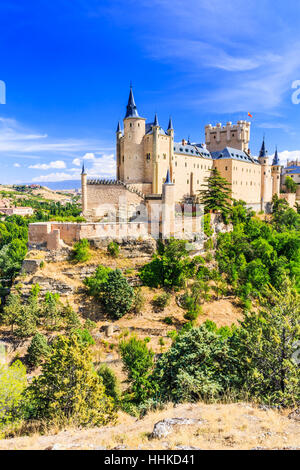 Segovia, Spagna. L'Alcazar of Segovia. Castilla y Leon. Foto Stock