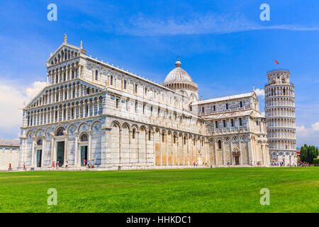 Pisa, Italia. La cattedrale e la Torre di Pisa Foto Stock