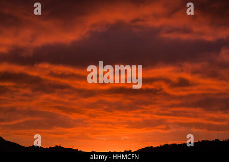 Tramonto a Baguio Foto Stock