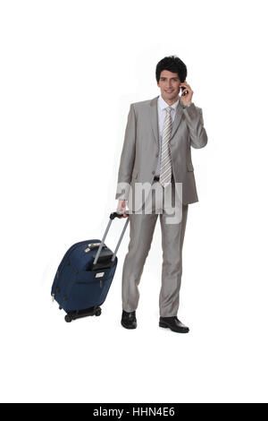 Vuoto, europeo, caucasica, Borsa, accessori, accessorio, aeroporto, bagagli, Foto Stock