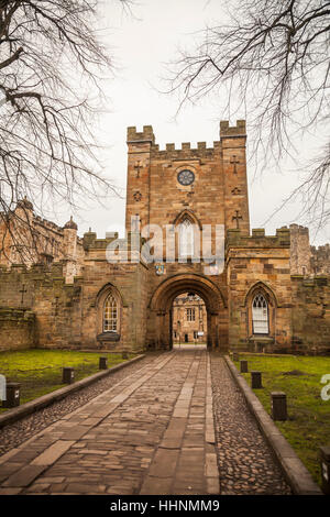 Durham Castle, ora alloggi per studenti in Inghilterra del nord est Foto Stock