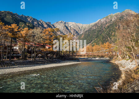 In Kamikochi Autunno, Nagano, Giappone Foto Stock