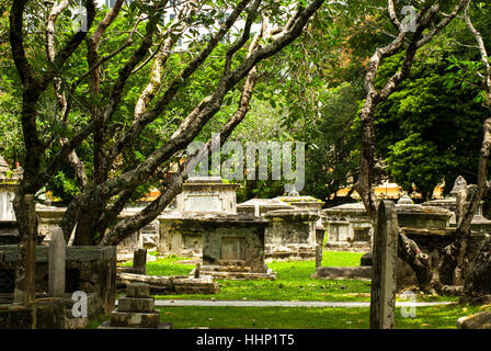 Cimitero coloniale in Georgetown, Malaysia Luglio 2015 Foto Stock