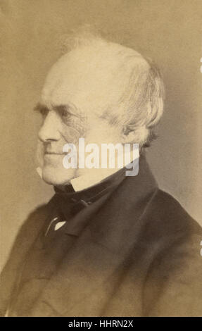 Sir Charles Lyell, 1° Baronet, FRS (1797-1875) era un avvocato britannico e il geologo leader della sua giornata. Egli è meglio conosciuto per il suo libro principi di geologia che diffuse il concetto di uniformitarianism. (Foto di Elliott & Fry, c1869) Foto Stock