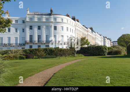 Exclusive Regency Residences in Lewes Crescent, Brighton. Foto Stock