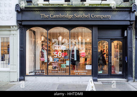 Cambridge sacchetta Company Store a Cambridge Regno Unito Foto Stock