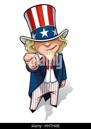 Stati Uniti d'America, America, Presidente, elezioni, cartoon, blu, ridere risate, ridere, Foto Stock