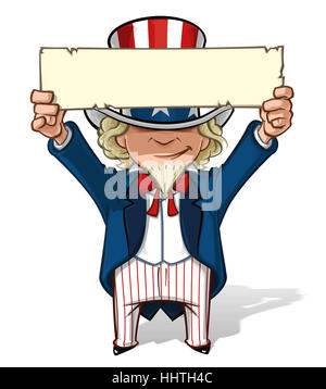 Stati Uniti d'America, America, Presidente, elezioni, cartoon, blu, ridere risate, ridere, Foto Stock