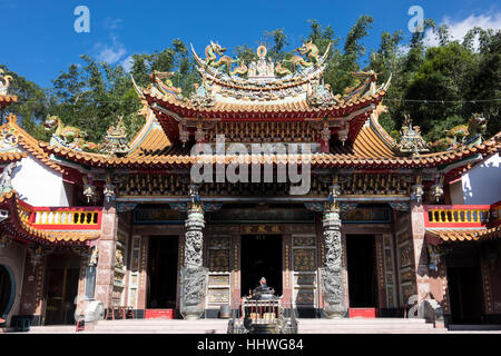 Taiwan, Sole Luna lago, Longfeng tempio Foto Stock