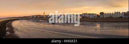 Herne Bay Seafront vista panoramica dal braccio di Nettuno Foto Stock