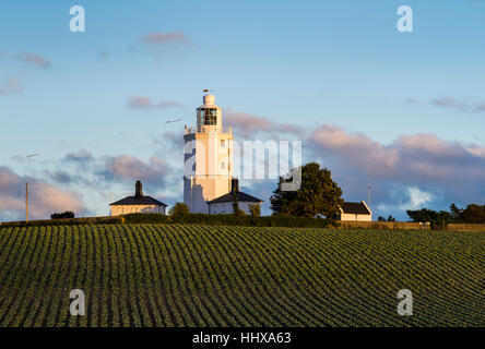 Nord Foreland faro nr Broadstairs sulla costa del Kent Foto Stock