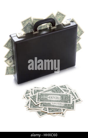 Still Life, nota, memo, Dollar, dollari, isolato, modello, design, progetto Foto Stock