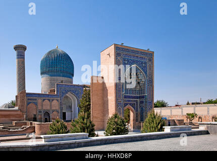 Gur-e-Amir Mausoleo, Samarcanda, Uzbekistan Foto Stock