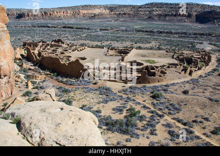 Chaco Canyon, Nuovo Messico Foto Stock