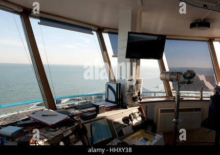 Nazionale Istituzione Coastwatch torre di guardia costiera camera di osservazione a Calshot Spit, Calshot, Hampshire, Inghilterra, Regno Unito. Foto Stock