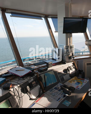 Nazionale Istituzione Coastwatch torre di guardia costiera camera di osservazione a Calshot Spit, Calshot, Hampshire, Inghilterra, Regno Unito. Foto Stock