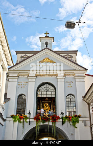 Cappella della Madonna della Porta dell Aurora di Vilnius, Lituania Foto Stock