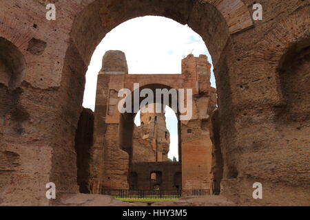 Le Terme di Caracalla a Roma, Italia Foto Stock