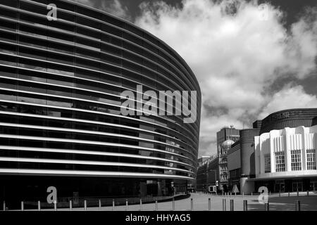 La curva teatro in Rutland Street, Leicester City, Leicestershire, Inghilterra; Gran Bretagna; Regno Unito Foto Stock