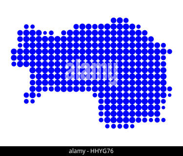 Blu, austriaci, illustrazione, cerchio, card, macchiato, Stiria, dot, raster, Foto Stock