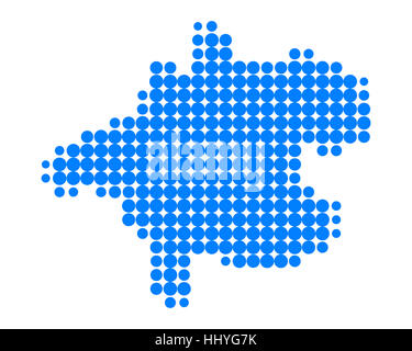 Blu, austriaci, illustrazione, cerchio, card, macchiato, Austria superiore, dot, Foto Stock