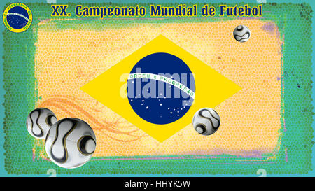 Xx. campeonato Mundial de futebol Foto Stock