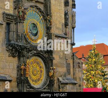 La città, il paese, la città vecchia di Praga, Cechia, natale, X-mas, house, edificio, Foto Stock