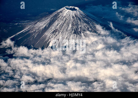 Vista aerea del Monte Fuji, Giappone Foto Stock