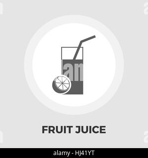 Succo di frutta icona vettore. Icona piatta isolata su uno sfondo bianco. Modificabile file EPS. Illustrazione Vettoriale. Illustrazione Vettoriale