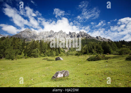 Alpi, massiccio, montagna, blu, bella, beauteously, Nizza, montagne, lucentezza, Foto Stock