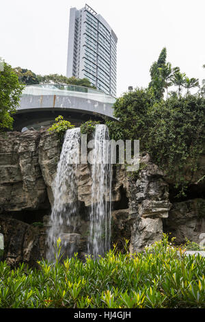 Una caduta in Hong Kong park Foto Stock