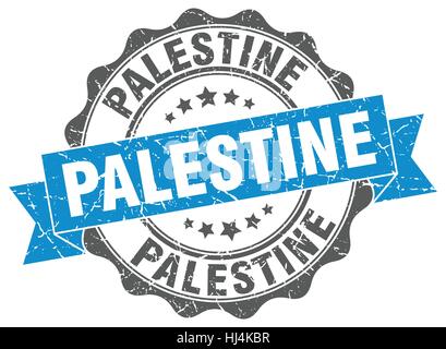 Palestina intorno la guarnizione a nastro Illustrazione Vettoriale