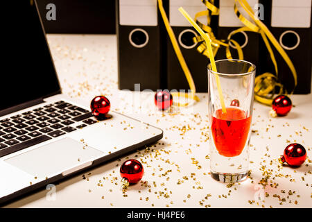 Office Christmas party Foto Stock