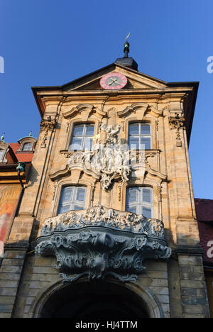 Bamberg: Vecchio Municipio, Oberfranken, Alta Franconia, Baviera, Baviera, Germania Foto Stock