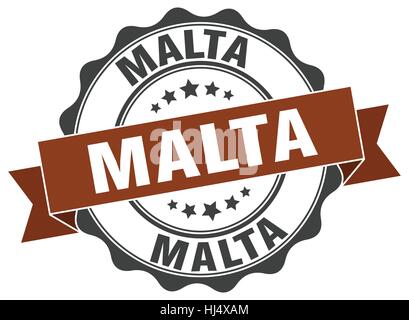 Malta round della guarnizione a nastro Illustrazione Vettoriale