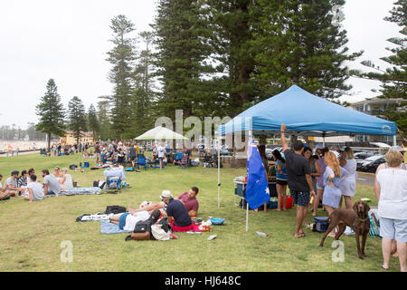 Sydney, Australia. Il 26 gennaio, 2017. L'Australia Day è la Gazzetta Giornata Nazionale dell'Australia. Celebrato ogni anno il 26 gennaio, segna l anniversario del 1788 Arrivo della prima flotta di navi britanniche nel Nuovo Galles del Sud. Credito: martin berry/Alamy Live News Foto Stock