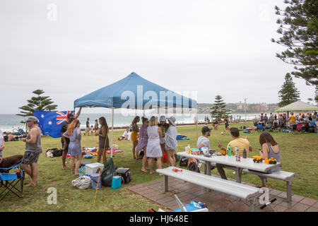 Sydney, Australia. Il 26 gennaio, 2017. L'Australia Day è la Gazzetta Giornata Nazionale dell'Australia. Celebrato ogni anno il 26 gennaio, segna l anniversario del 1788 Arrivo della prima flotta di navi britanniche nel Nuovo Galles del Sud. Credito: martin berry/Alamy Live News Foto Stock