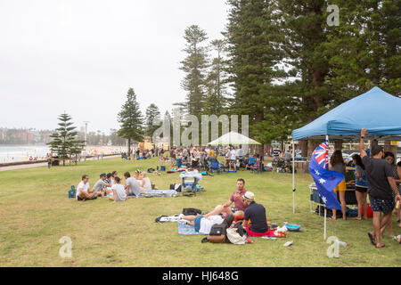 Sydney, Australia. Il 26 gennaio, 2017. L'Australia Day è la Gazzetta Giornata Nazionale dell'Australia. Celebrato ogni anno il 26 gennaio, segna l anniversario del 1788 Arrivo della prima flotta di navi britanniche nel Nuovo Galles del Sud. Credito: martin berry/Alamy Live News Foto Stock