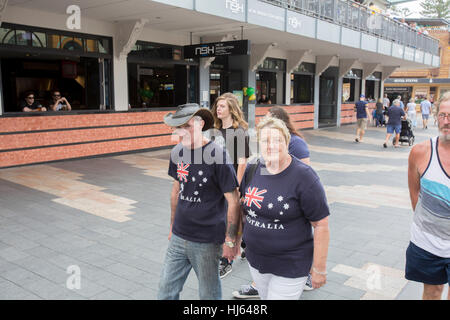 Sydney, Australia. Il 26 gennaio, 2017. L'Australia Day è la Gazzetta Giornata Nazionale dell'Australia. Celebrato ogni anno il 26 gennaio, segna l anniversario del 1788 Arrivo della prima flotta di navi britanniche nel Nuovo Galles del Sud. Credito: martin berry/Alamy Live News Foto Stock