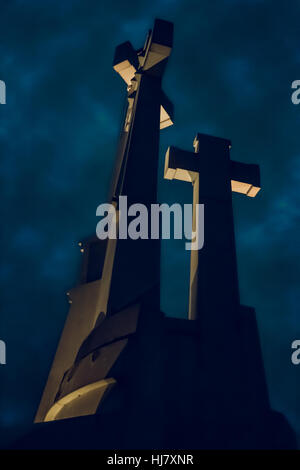 Collina delle Tre Croci, Vilnius Foto Stock