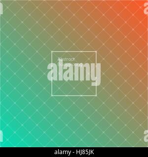 Sfumatura di colore verde e rosso triangolo colorato disegno poligono sfondo. Abstract sfondo geometrico realizzato con forma triangolare e figure a rombo. Brochu Illustrazione Vettoriale