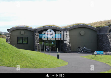 L'esperienza di Skellig Visitor Center sull' isola Valentia, nella contea di Kerry, Irlanda. Foto Stock