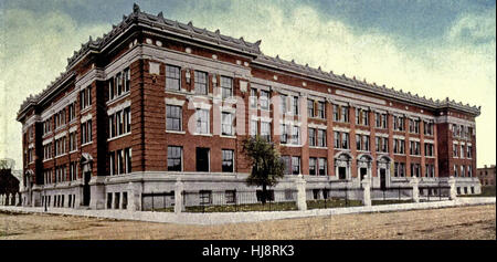 Wendell Phillips Scuola di Alta. Chicago, circa 1908 Foto Stock