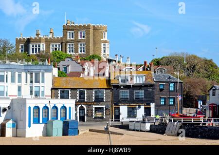 La spiaggia e il lungomare a Broadstairs Kent REGNO UNITO Foto Stock