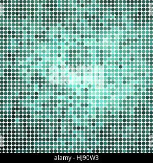 Abstract colorati di vettore punti rotondi di sfondo - teal Illustrazione Vettoriale