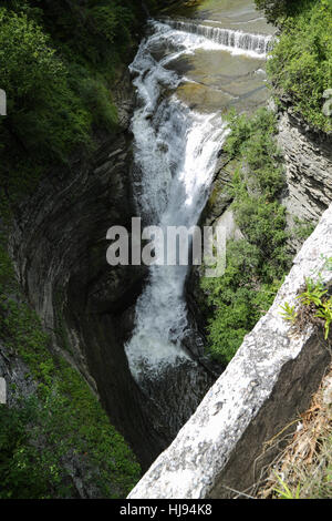 Taughannock superiore scende Foto Stock