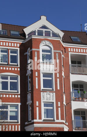 Townhouse fin dai primi giorni Foto Stock