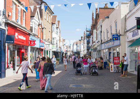 West Street, Horsham West Sussex, in Inghilterra, Regno Unito Foto Stock