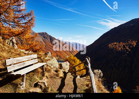 Vista panoramica, Val Senales Alto Adige - Italia Foto Stock